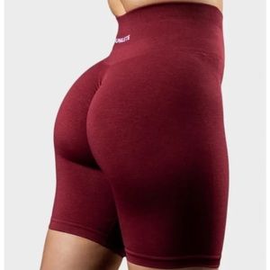 Alphalete OG Amplify Biker Shorts Size Small Bordeaux